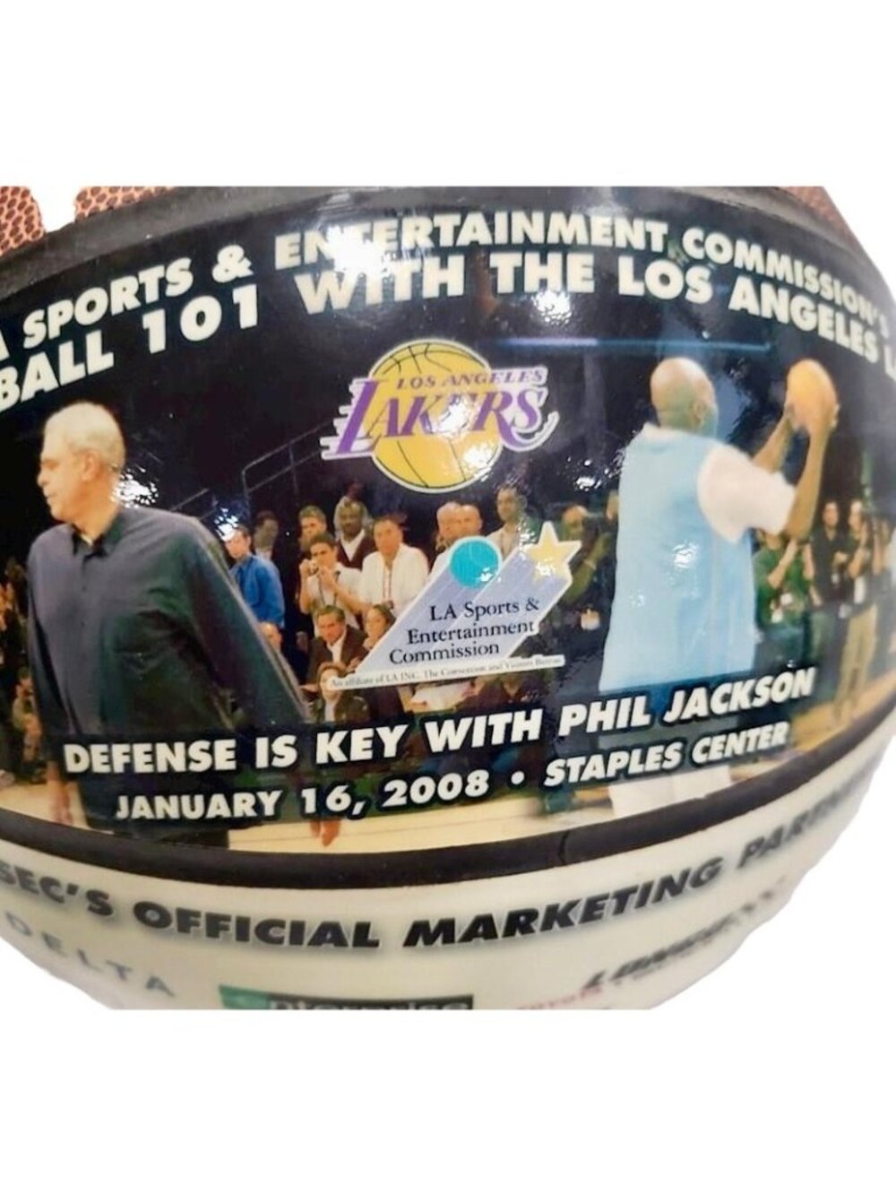 2008 Phil Jackson Los Angeles Lakers Basketball Promo Staples Center Commission